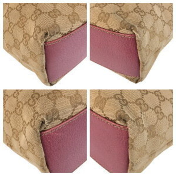GUCCI beige pink GG Tote Bag - Picture 3 of 9